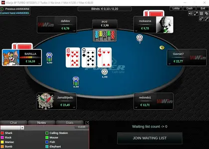 Wwin Poker Holdem Table 1 Ru