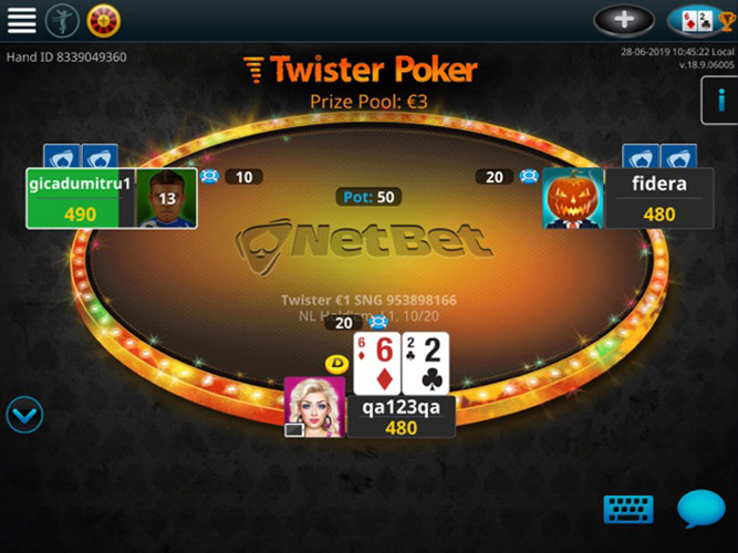 Netbet Poker Twister Table En
