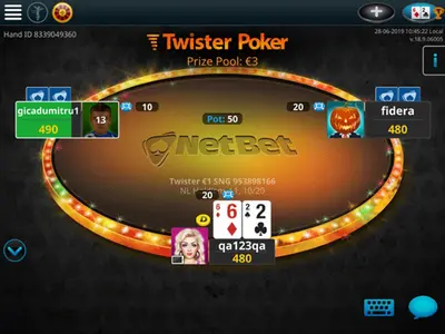 Netbet Poker Twister Table En