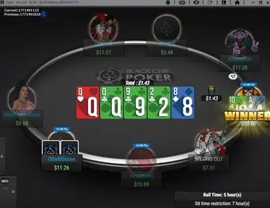 Black Chip Poker New Nlh 6 Max Table