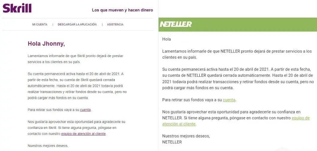 Skrill y Neteller se retiran del mercado de Venezuela