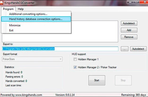 Kings Hands Chico Converter Database Connection