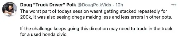 Doug Polk sobre la sesión de ayer