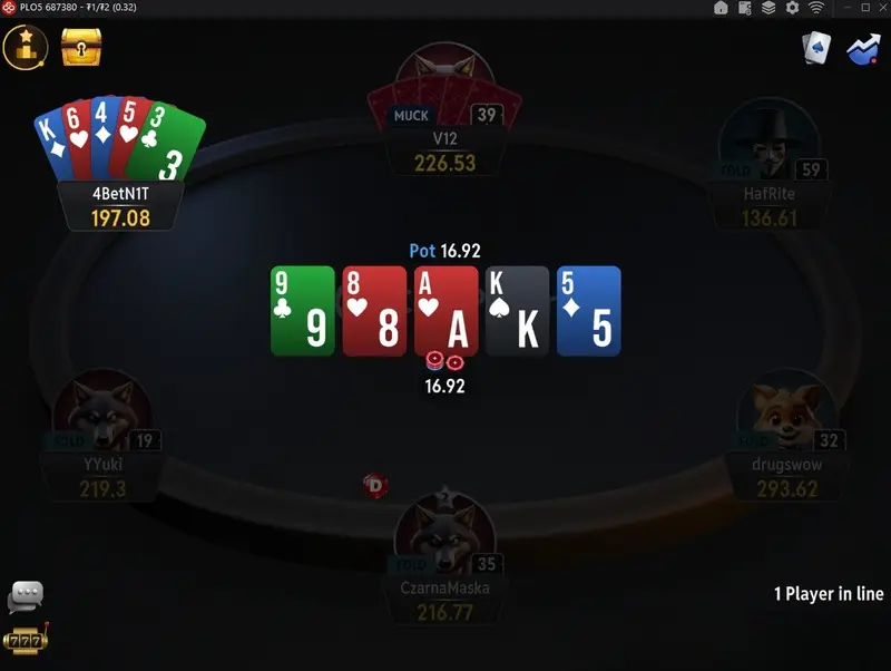 Coinpoker Plo5 Table