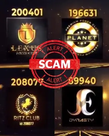 Poker apps scammers