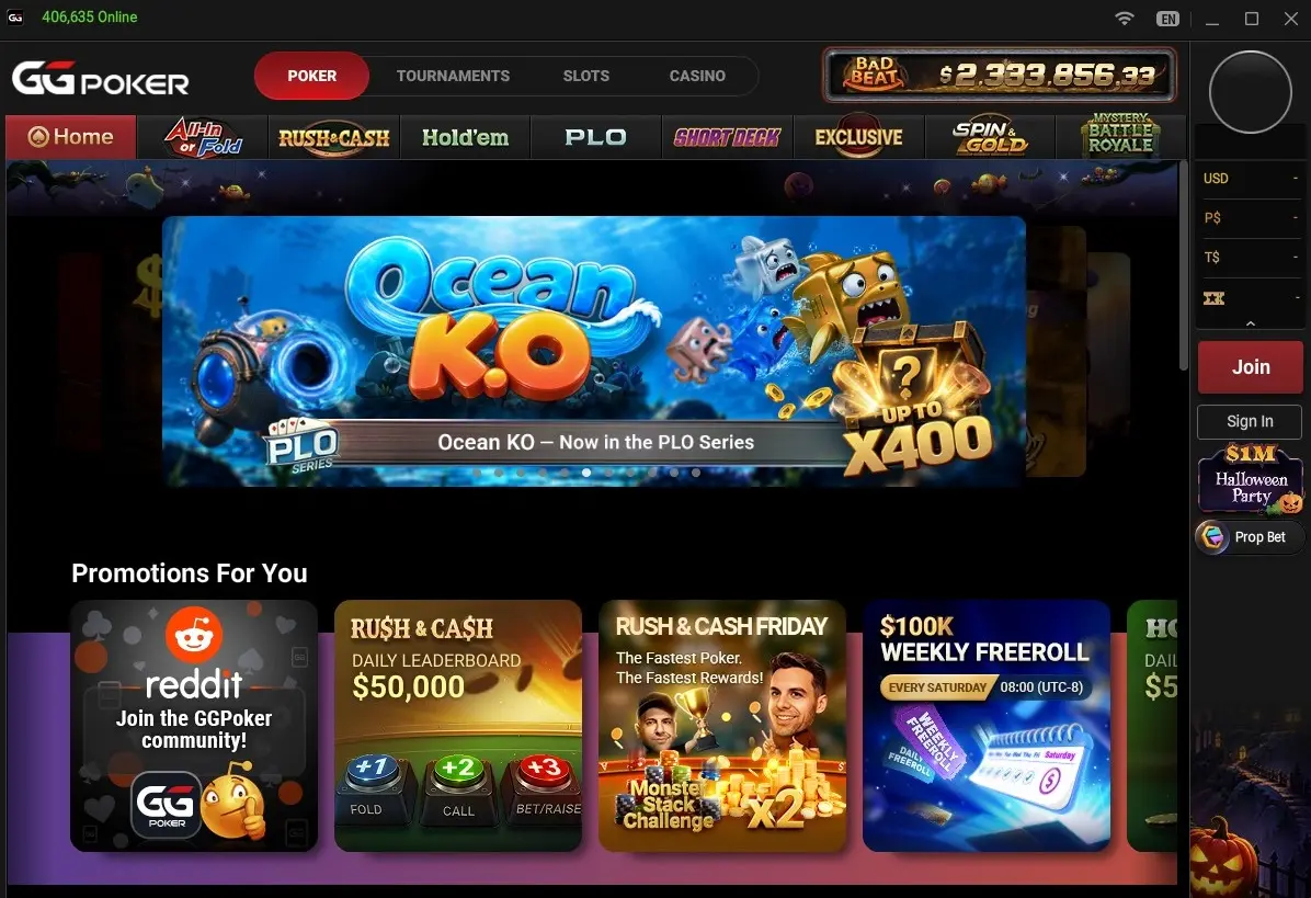 Ggpoker Main Lobby Pc Client Ggpoker Main Lobby Pc Client