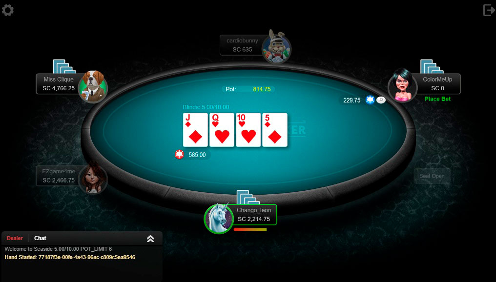 Global Poker Omaha Table