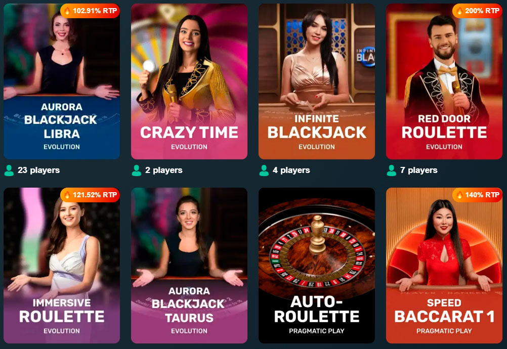 Vave Casino Live Games