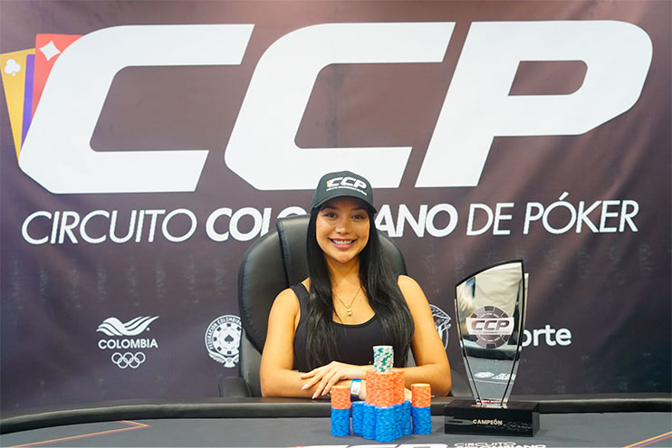 Daniela Rodriguez Campeon En El High Roller Colombiano De Poker