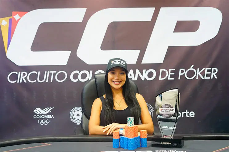 Daniela Rodriguez Campeon En El High Roller Colombiano De Poker