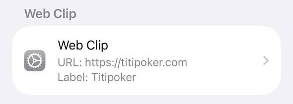 Titi Poker profile details with the Web Clip URL https://titipoker.com