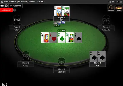 Titan Poker Cash Table Lat