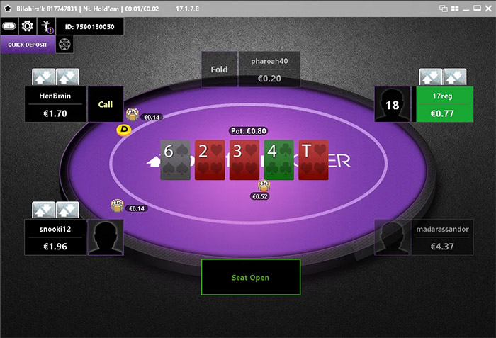 Betfair Poker Cash Table En