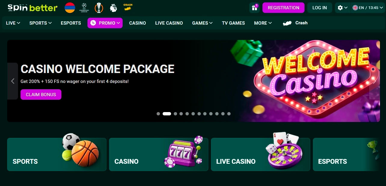 Spin Better Casino Site