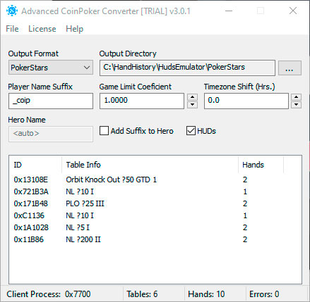 Advanced Coinpoker Converter