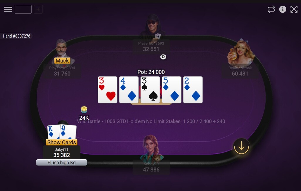 Pinco Poker Mtt Table