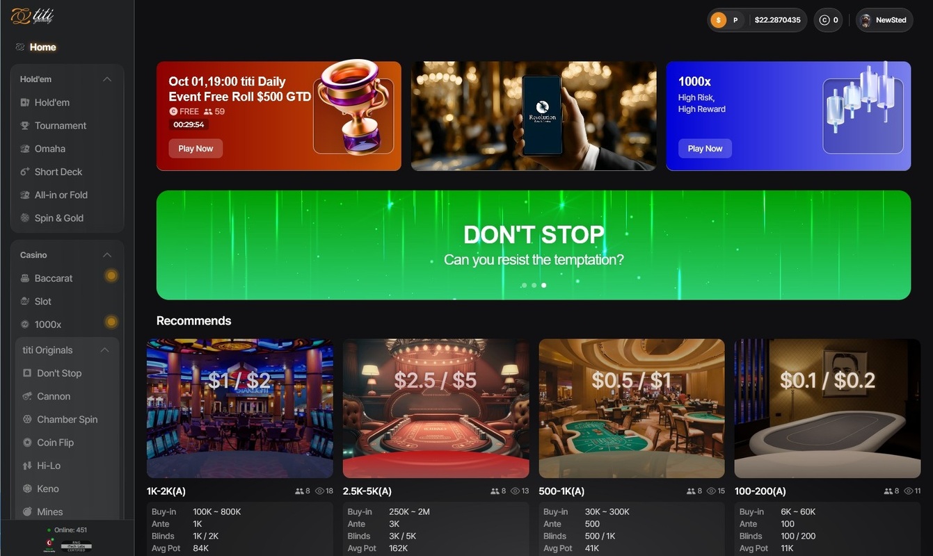 Titi Poker Home Page Pc App