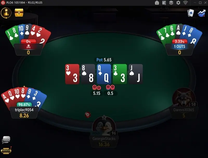 Plo6 Table Coinpoker