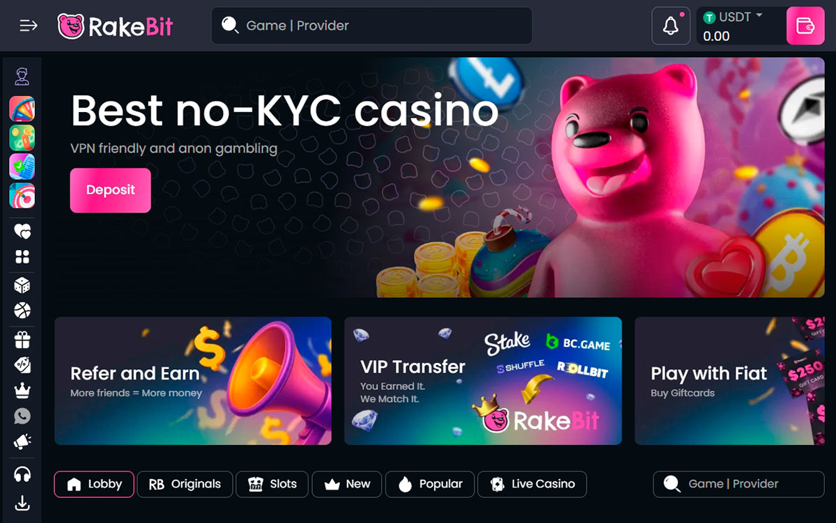 Rake Bit Casino Site