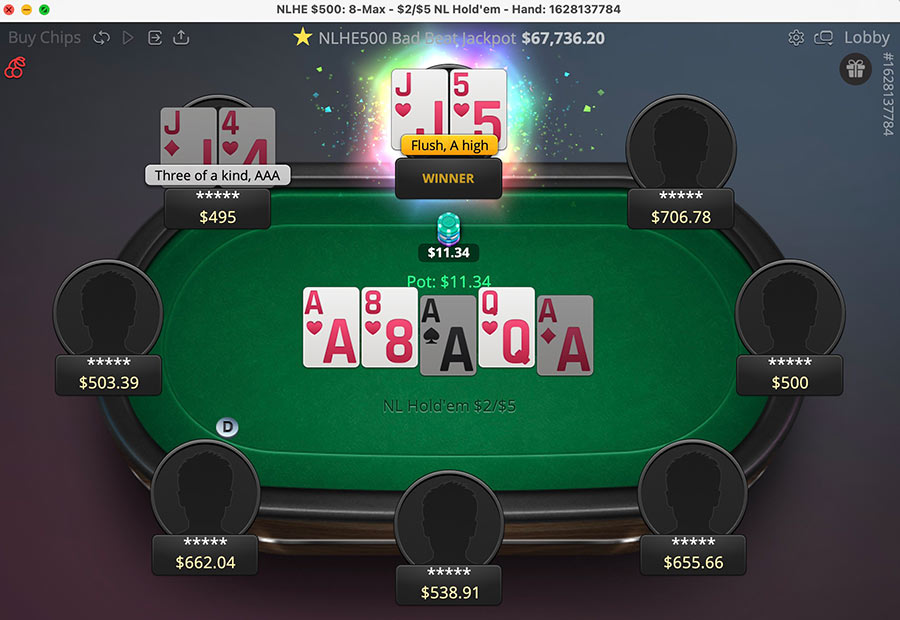 Bet Online Poker 8 Max Table
