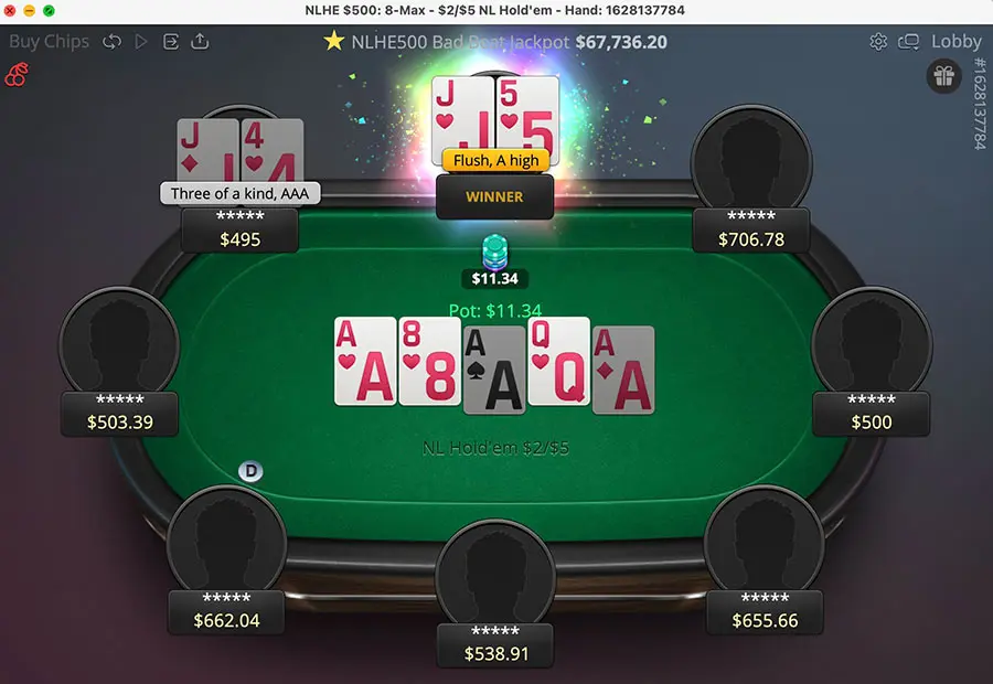 Bet Online Poker 8 Max Table