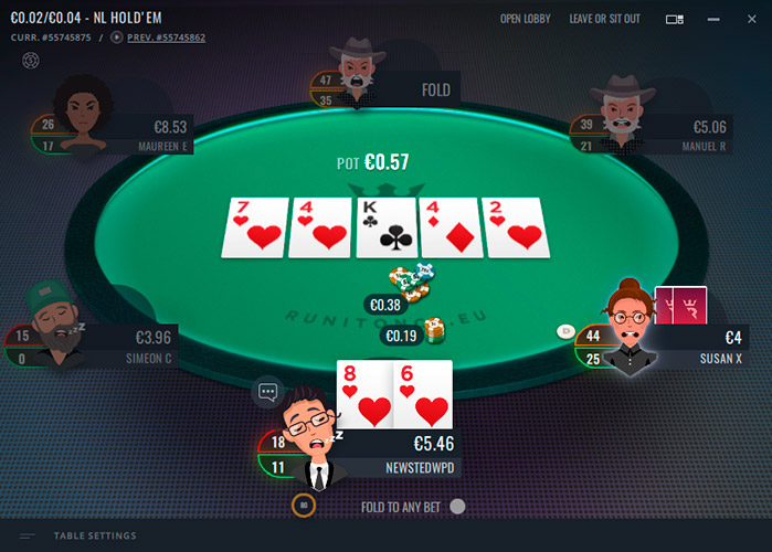 Run It Once Poker Holdem En