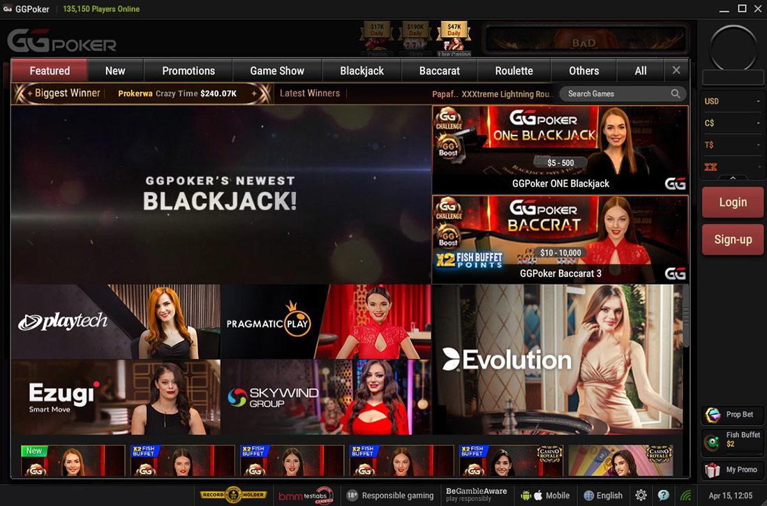 Gg Poker Casino Live Casino