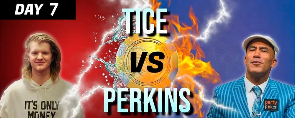 Bill Perkins vs. Landon Tice luego de siete sesiones