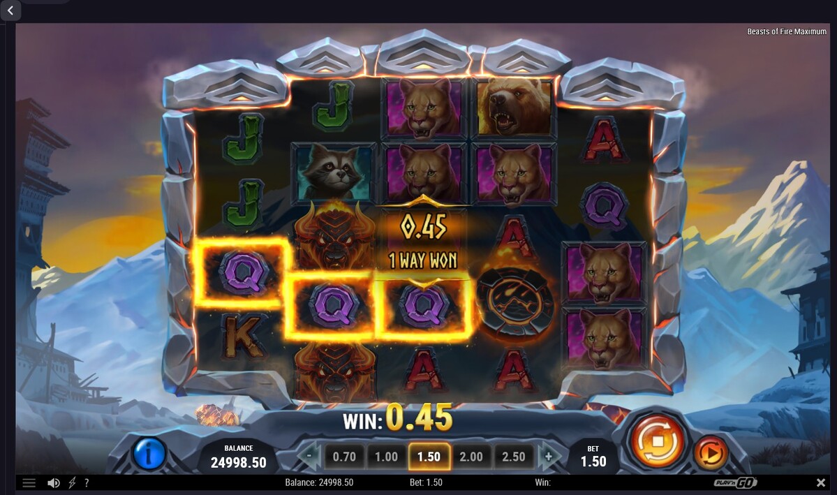 Kings Game Casino Slot Interface