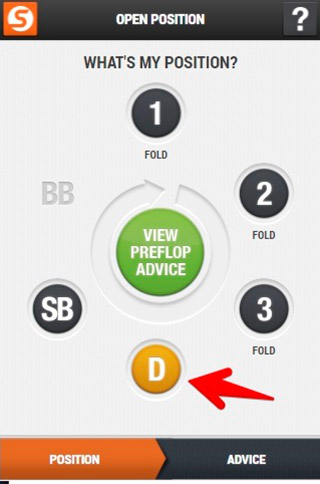 Выбор позиции в Preflop Advisor