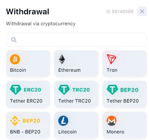Withdrawal options