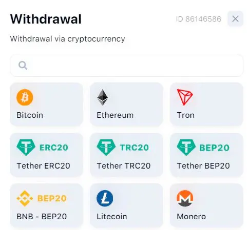 Withdrawal options