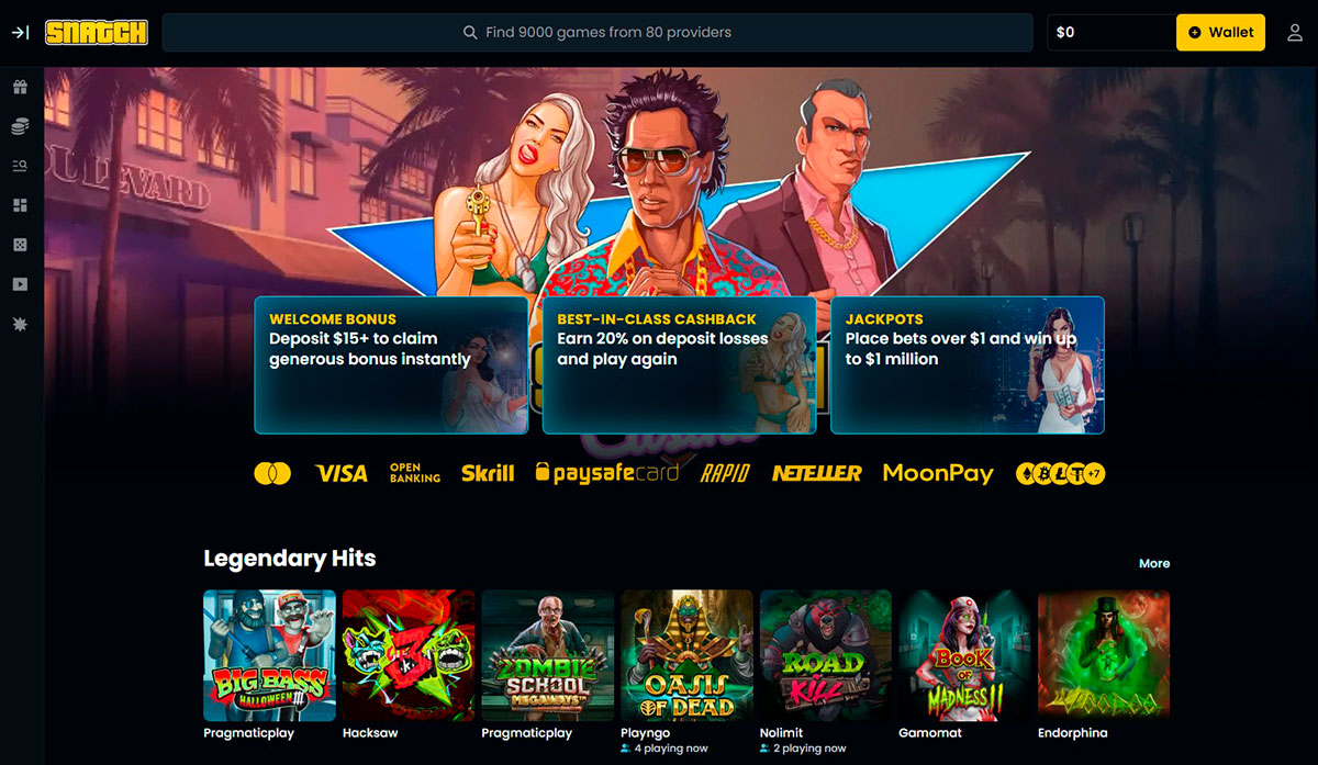 Snatch Casino Site