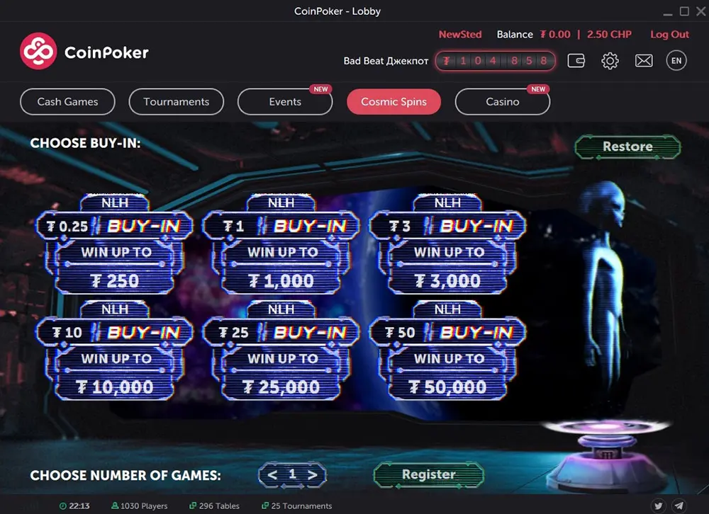 Coin Poker New Lobby Spins Es