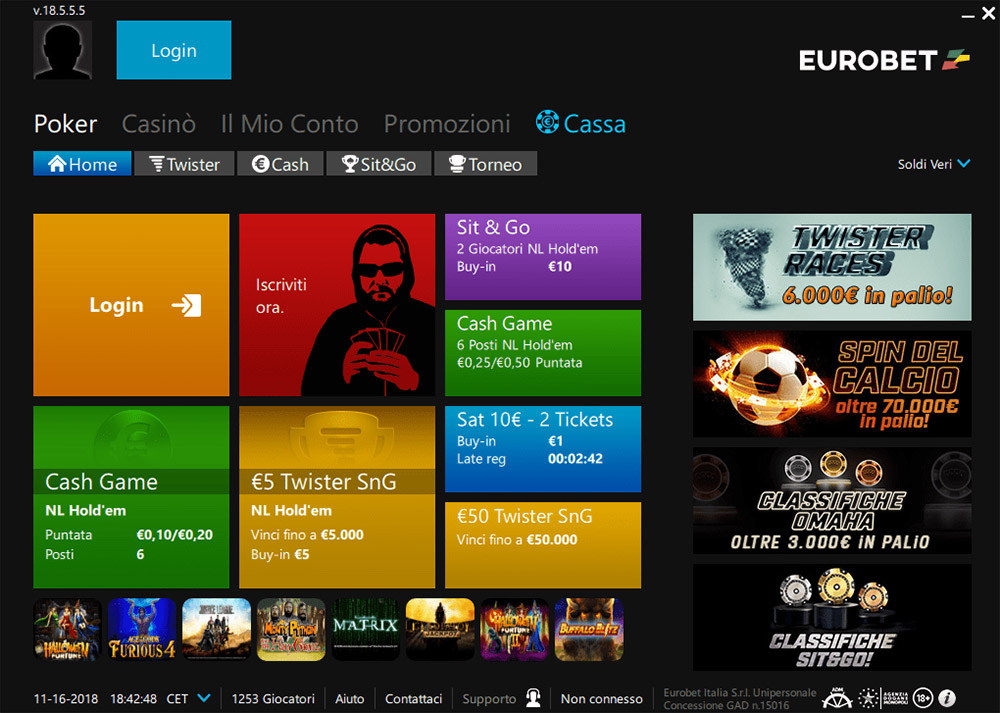 Ipoker Italy Main Lobby Es