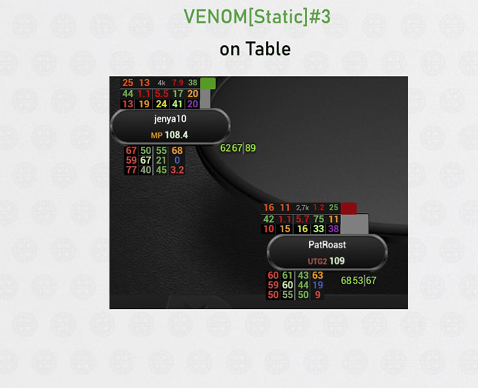 Venom Cash Hud Static 3 вид за столом