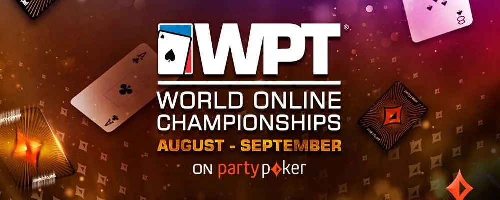 WPT World Online Championships empieza el 12 de agosto en partypoker