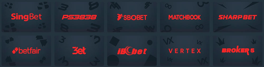 Available Bookmakers and Betting Exchanges on V Odds