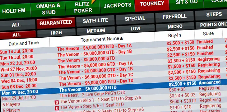 The Venom: завершился самый крупный турнир в истории US сети 