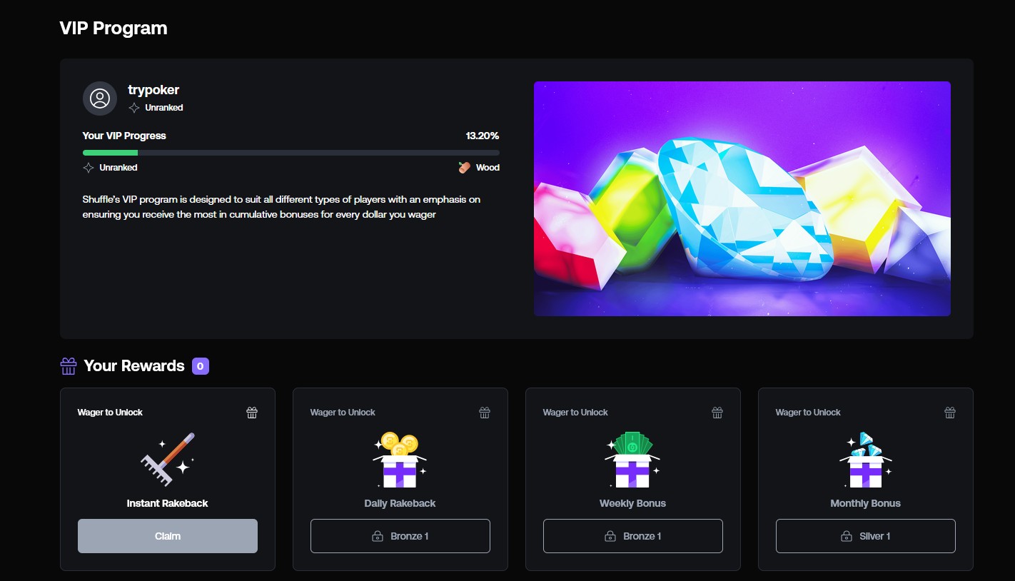 Shuffle Level Up promotion page