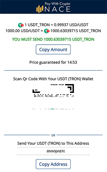 Deposit From the Exchange Wallet