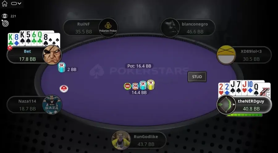 Столы со смешанными играми на Pokerstars