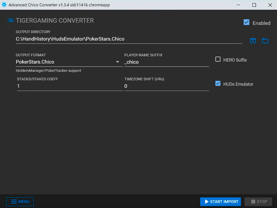 Advanced Poker Tools Chico Hud настройки