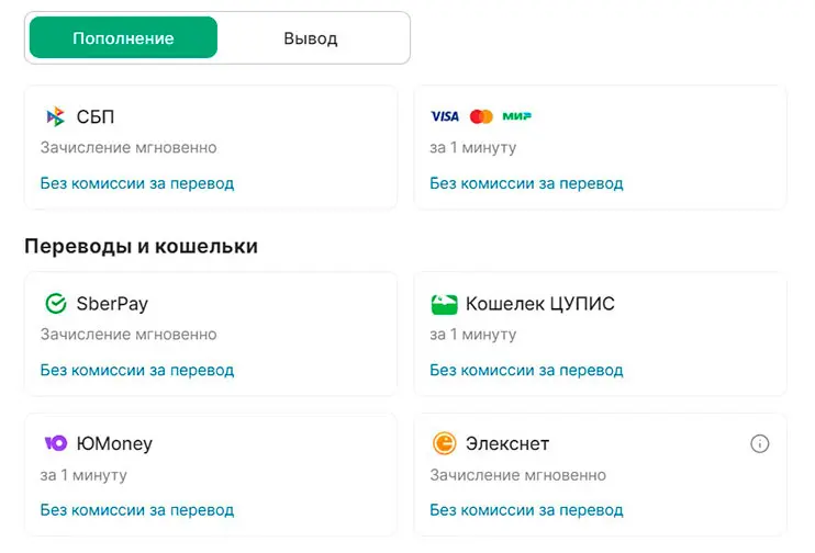 Лига Ставок пополнение счета