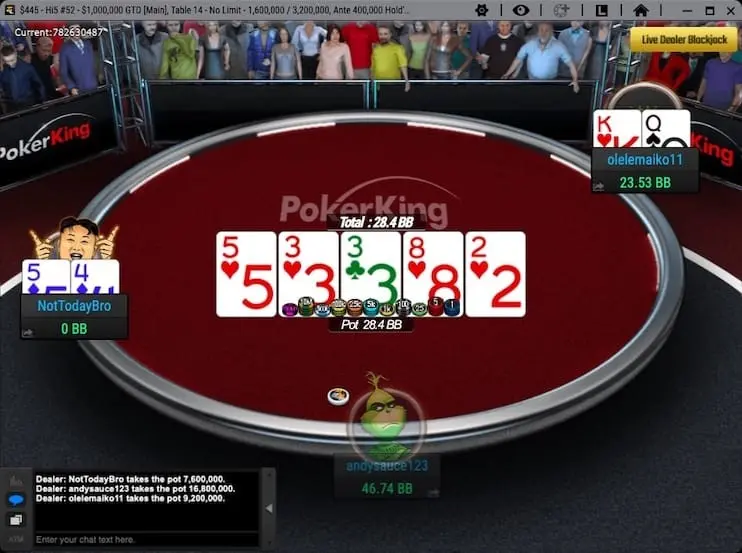 Eliminación de Juanki Vecino en PokerKing