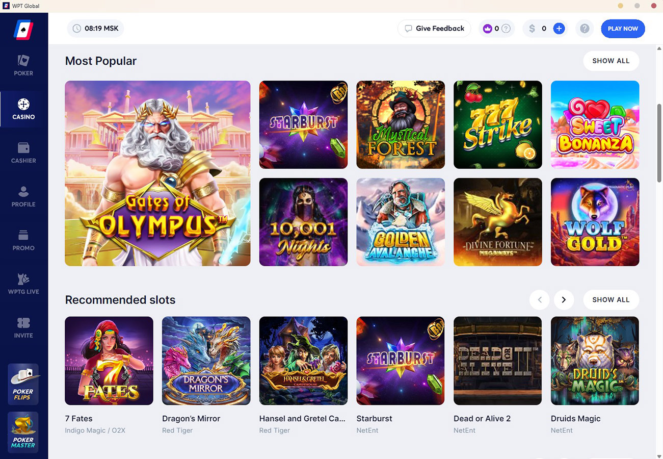 Wpt Global Casino Slots