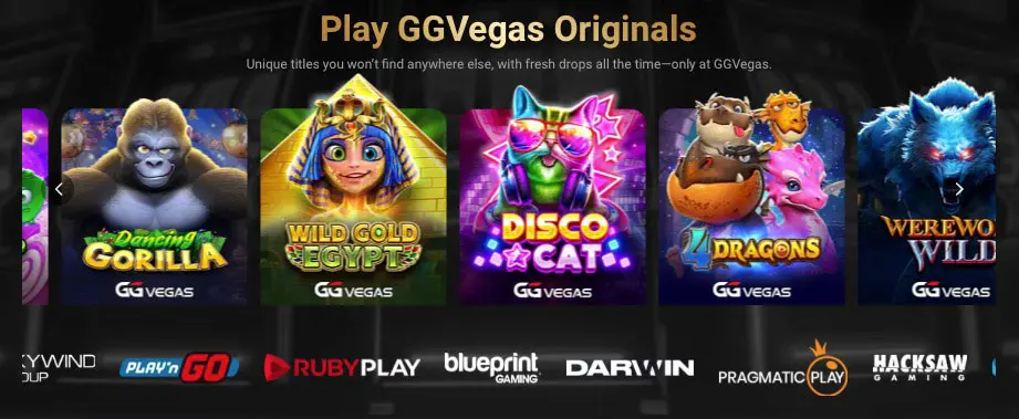 GGVegas Casino Games
