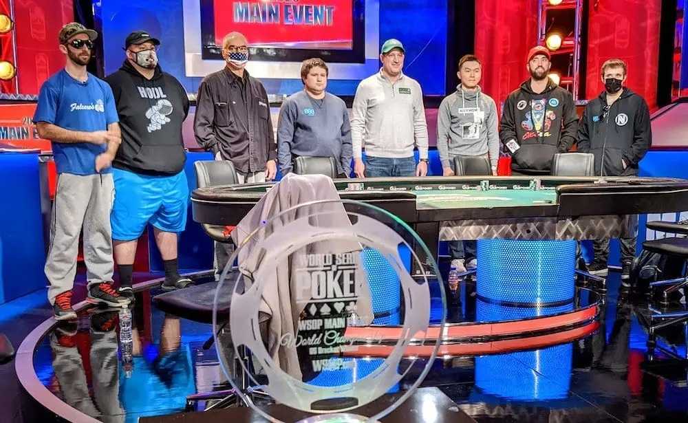 Mesa final del evento WSOP en USA