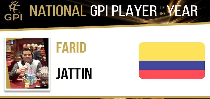 Farid Jattin es el latino mejor rankeado en el Global Poker Index 2022