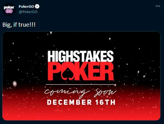 PokerGO confirma nueva temporada de High Stakes poker